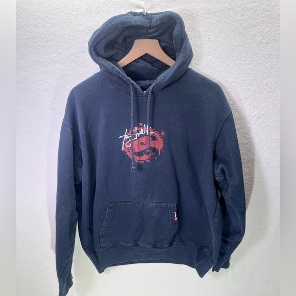 Tony Hawk Skateboard Hoodie Sweatshirt Mens XL Navy Skater Wear Rad Retro 1841 - Picture 1 of 8
